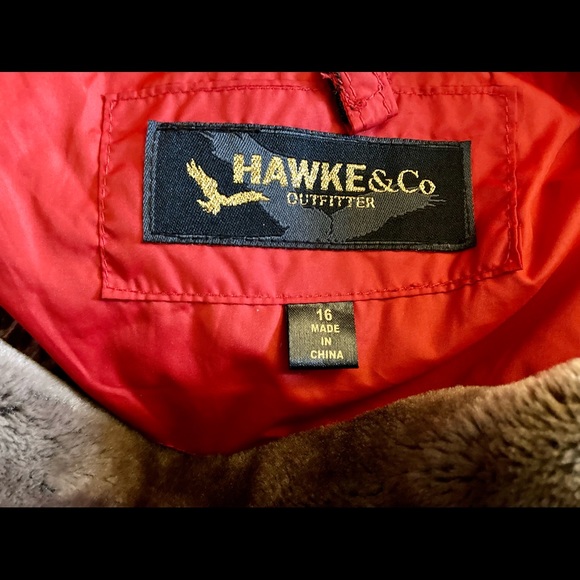 Girls Hawke & Co red coat - Picture 4 of 4